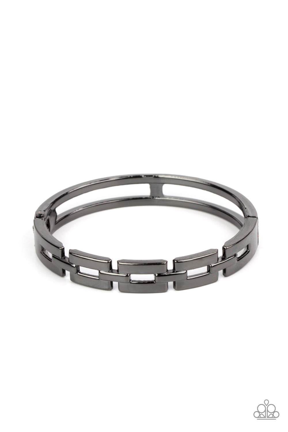 Paparazzi Closed Circuit Strategy - Black Bracelet