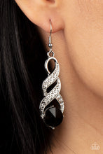Load image into Gallery viewer, Paparazzi High-Ranking Royalty - Black Earrings
