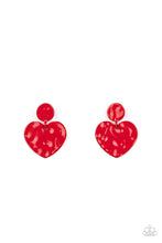 Load image into Gallery viewer, Paparazzi Just a Little Crush - Red Earrings
