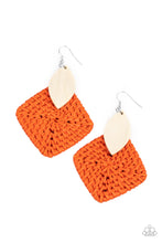 Load image into Gallery viewer, Paparazzi Sabbatical WEAVE - Orange Earrings
