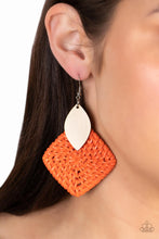 Load image into Gallery viewer, Paparazzi Sabbatical WEAVE - Orange Earrings
