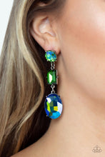Load image into Gallery viewer, Paparazzi Extra Envious - Green Earring
