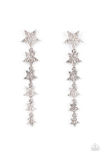 Load image into Gallery viewer, Paparazzi Americana Attitude - White Earrings
