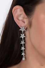 Load image into Gallery viewer, Paparazzi Americana Attitude - White Earrings
