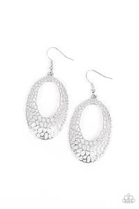 Paparazzi The HOLE Nine Yards - Silver Earrings