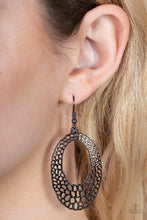 Load image into Gallery viewer, Paparazzi The HOLE Nine Yards - Black Earrings

