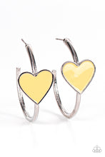 Load image into Gallery viewer, Paparazzi Kiss Up - Yellow Earring
