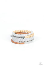 Load image into Gallery viewer, Paparazzi Free-Spirited Spiral - White Bracelet
