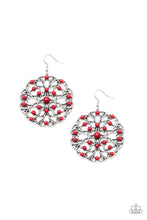 Load image into Gallery viewer, Paparazzi Rainbow Dew - Red Earring
