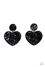 Load image into Gallery viewer, Paparazzi Just a Little Crush - Black Earring
