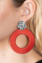 Load image into Gallery viewer, Paparazzi Strategically Sassy - Red Earring
