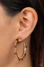 Load image into Gallery viewer, Paparazzi Halo Hustle - Brown Earrings
