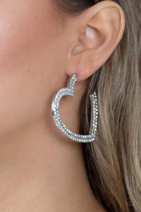 Paparazzi AMORE to Love - White Earring