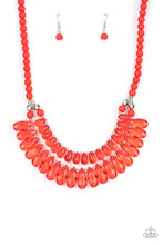 Load image into Gallery viewer, Paparazzi All Across the GLOBETROTTER - Red Necklace
