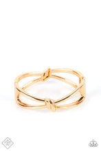 Load image into Gallery viewer, Paparazzi KNOT My First Rodeo - Gold Bracelet
