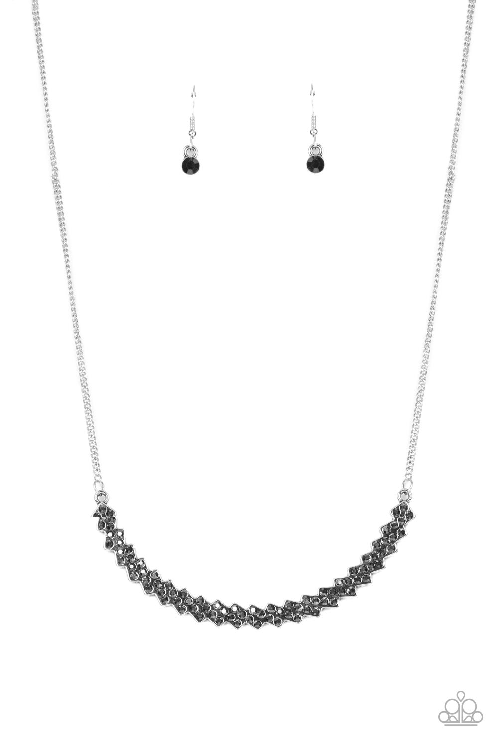 Paparazzi Dicey Demure - Silver Necklace