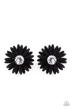 Load image into Gallery viewer, Paparazzi Sunshiny DAIS-y - Black Earring
