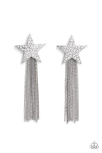 Load image into Gallery viewer, Paparazzi Superstar Solo - White Earrings
