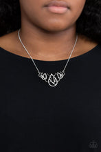 Load image into Gallery viewer, Paparazzi Thunderstruck Teardrops - White Necklace

