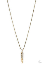 Load image into Gallery viewer, Paparazzi Mysterious Marksman - Brass Necklace

