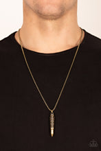 Load image into Gallery viewer, Paparazzi Mysterious Marksman - Brass Necklace
