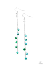 Load image into Gallery viewer, Paparazzi Extended Eloquence - Green Earring
