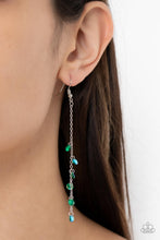 Load image into Gallery viewer, Paparazzi Extended Eloquence - Green Earring
