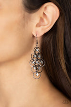 Load image into Gallery viewer, Paparazzi Head Rush - Black Earring

