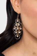 Load image into Gallery viewer, Paparazzi Head Rush - Gold Earring
