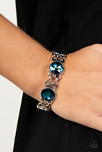 Load image into Gallery viewer, Paparazzi Devoted to Drama - Blue Bracelet
