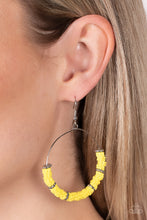 Load image into Gallery viewer, Paparazzi Loudly Layered - Yellow Earring
