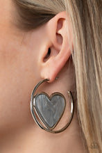 Load image into Gallery viewer, Paparazzi Smitten with You - Silver Earrings
