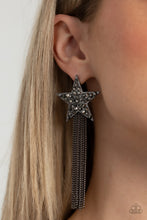 Load image into Gallery viewer, Paparazzi Superstar Solo - Black Earring

