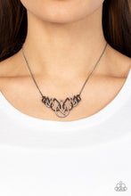 Load image into Gallery viewer, Paparazzi Thunderstruck Teardrops - Black Necklace
