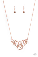 Load image into Gallery viewer, Paparazzi Thunderstruck Teardrops - Copper Necklace
