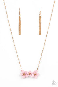 Paparazzi Petunia Picnic - Pink Necklace