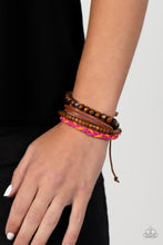 Load image into Gallery viewer, Paparazzi Timberland Trendsetter - Pink Bracelet
