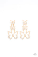 Load image into Gallery viewer, Paparazzi Flamboyant Flutter - Gold Earring
