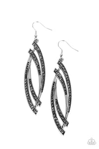 Paparazzi Twinkle for Two - Silver Earrings