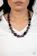 Load image into Gallery viewer, Paparazzi Here Today, GONDOLA Tomorrow - Black Necklace
