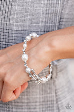 Load image into Gallery viewer, Paparazzi Chicly Celebrity - White Bracelet
