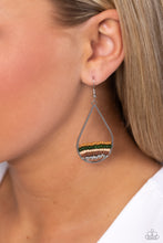 Load image into Gallery viewer, Paparazzi Mojave Mardi Gras - Green Earrings
