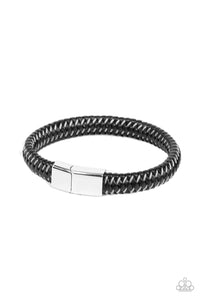 Paparazzi HAUTE-breaker - Silver Men's Bracelet