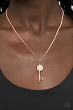 Load image into Gallery viewer, Paparazzi Prized Key Player - Copper Necklace
