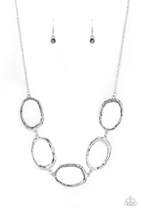 Paparazzi Gritty Go-Getter - Silver Necklace