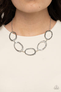 Paparazzi Gritty Go-Getter - Silver Necklace