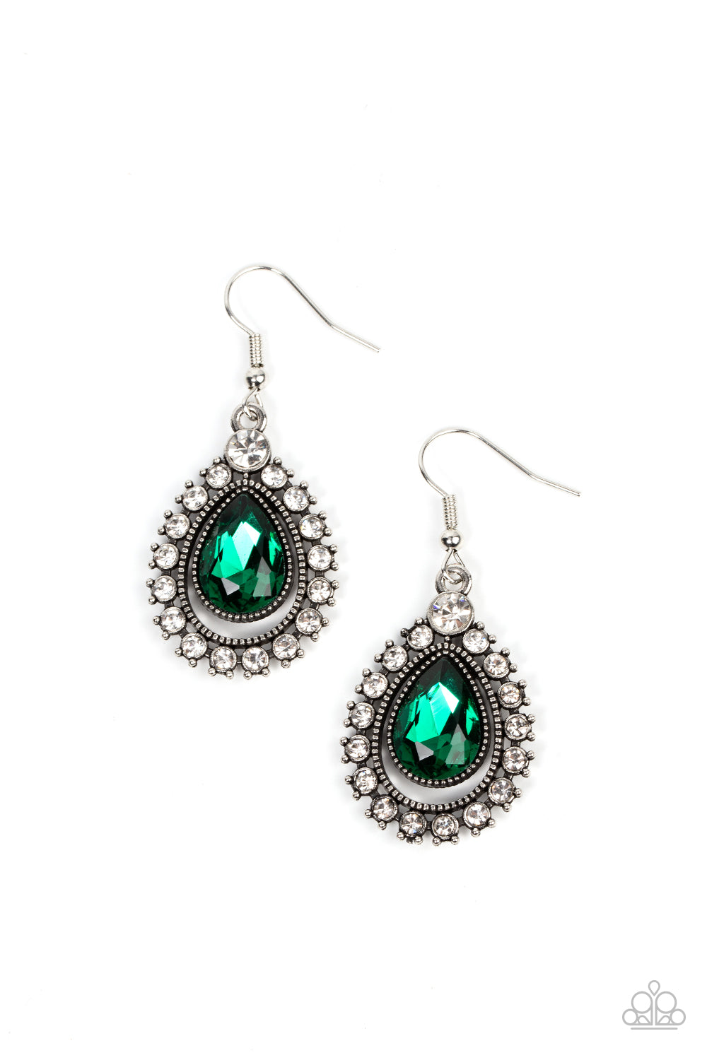 Paparazzi Divinely Duchess - Green Earrings