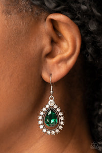 Paparazzi Divinely Duchess - Green Earrings