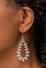 Load image into Gallery viewer, Paparazzi Its About to GLOW Down - White Earrings
