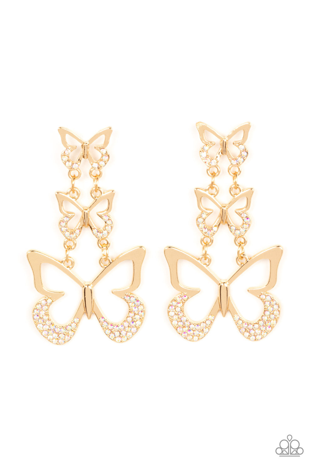 Paparazzi Flamboyant Flutter - Multi Earrings